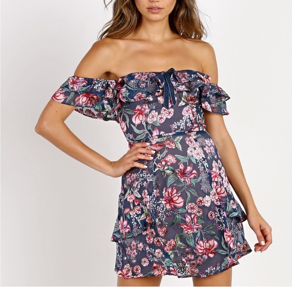 For love and lemons dress silk size M